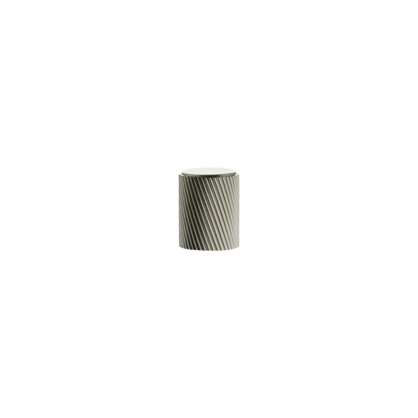 Picture of Millhouse Brass Paddington Spiral Cylinder Cabinet Knob Handle In Satin Nickel- MHCS1420SN