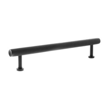 Picture of Paddington Spiral T-Bar Cabinet Pull Handle In Matt Black- MHCS17128MB