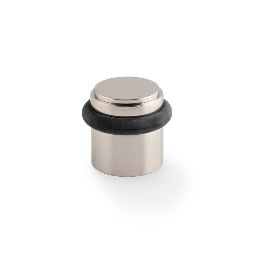Picture of Brunel Plain Floor Mounted Doorstop In Polished Nickel- AW639PPN