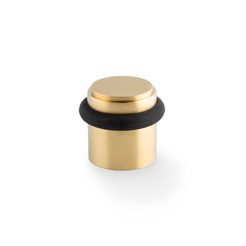 Picture of Brunel Plain Floor Mounted Doorstop In Satin Brass PVD- AW639PSBPVD
