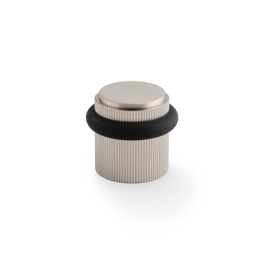 Picture of Brunel Reeded Floor Mounted Doorstop In Satin Nickel- AW639RSN