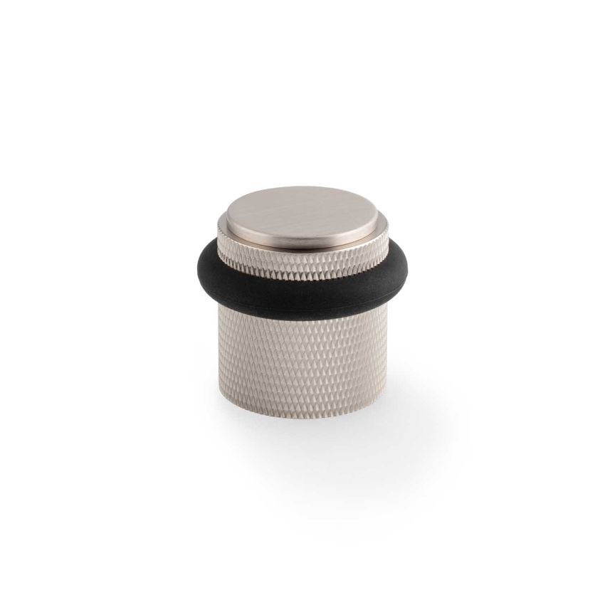 Picture of Brunel Knurled Floor Mounted Doorstop In Satin Nickel- AW639KSN