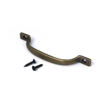 Picture of Slim Sash Pull In Burnished Brass- 52384