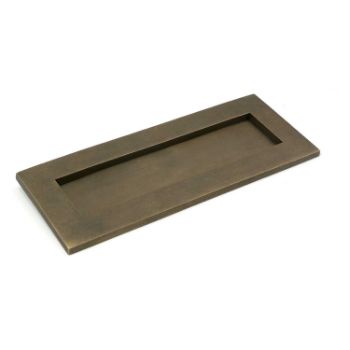 Picture of Letter Plate In Burnished Brass- 52411
