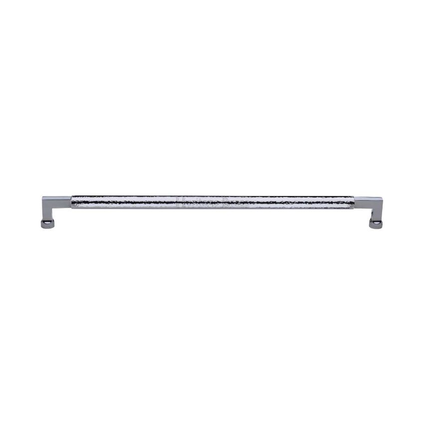 Picture of Bauhaus Hammered Door Pull Handle In Polished Chrome- V1317 330-PC