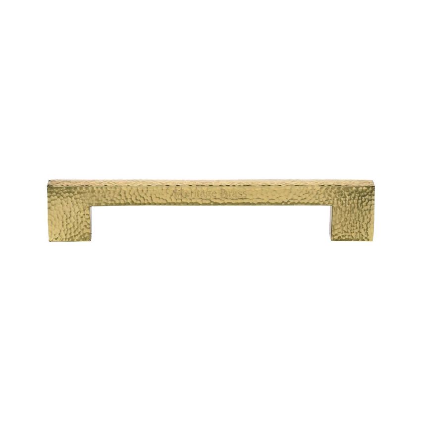 Picture of Metro Hammered Door Pull Handle In Polished Brass- V1395 305-PB