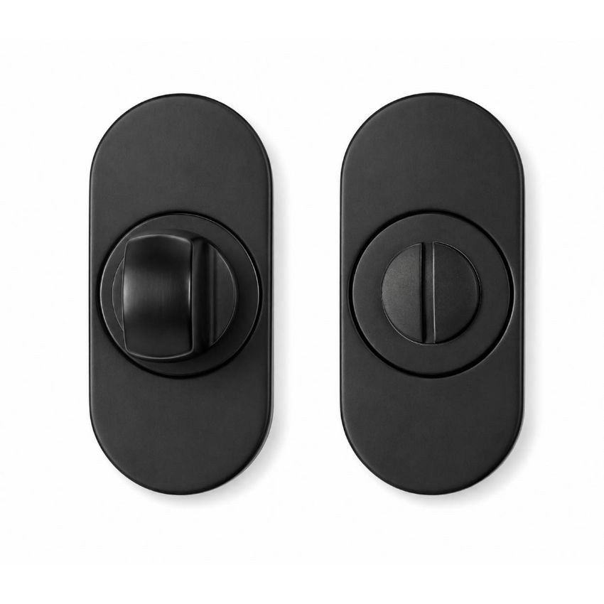Picture of Oval Rose Turn and Release In Powder Coat Black - WCTRORPCB