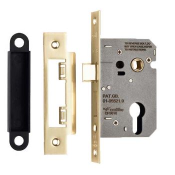 Picture of Easi-T Euro-profile Housing Grade Cylinder Sash Lock -ESE5025NP