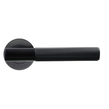 Picture of Rosso Tecnica Orta PVD Black Door Handles - RT060PVDBL