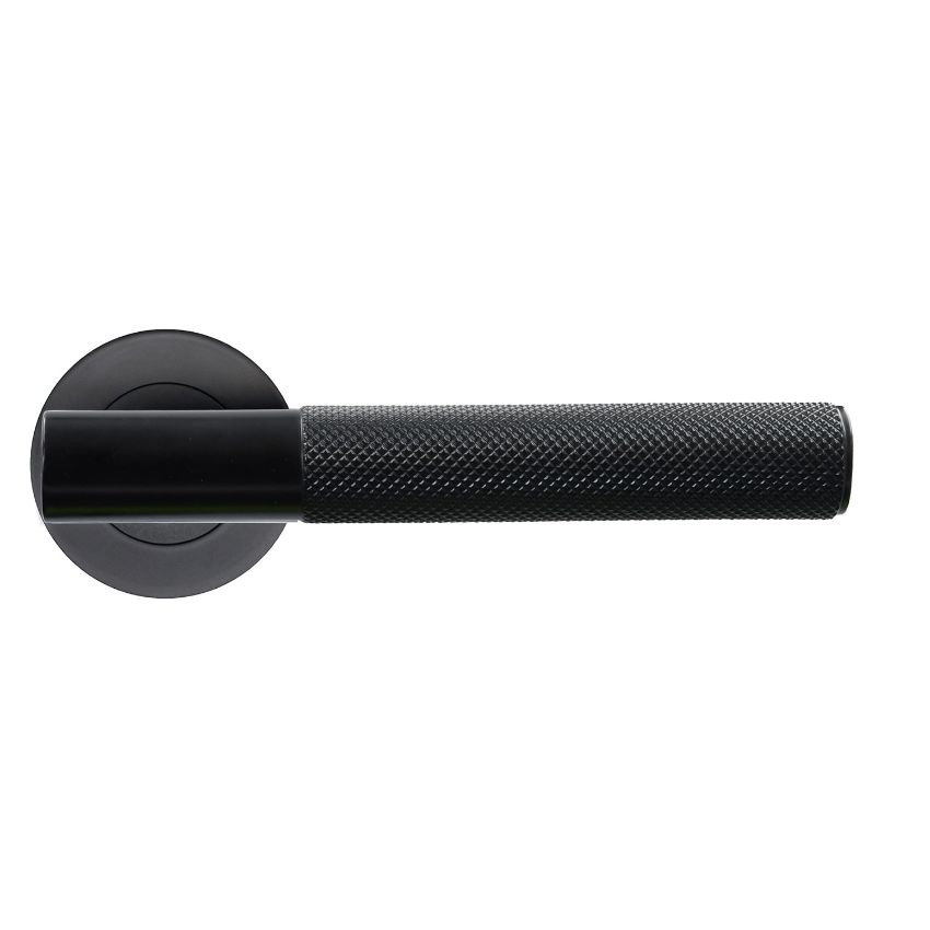 Picture of Rosso Tecnica Orta PVD Black Door Handles - RT060PVDBL