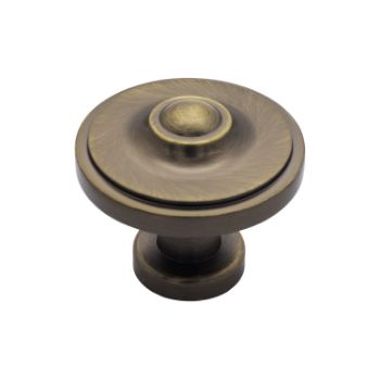 Picture of Ariel Cupboard Knob In Antique Brass - 116.11.902
