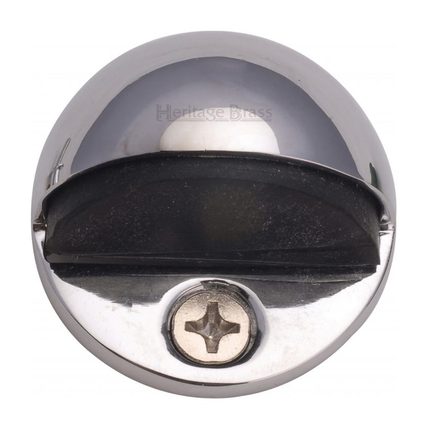 Picture of Floor Mounted Shielded Door Stop in Polished Chrome Finish - V1080-PC