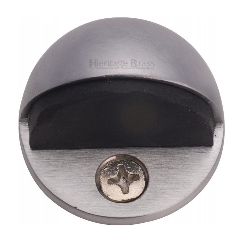 Picture of Floor Mounted Shielded Door Stop in Satin Chrome Finish - V1080-SC