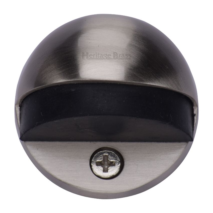 Picture of Floor Mounted Shielded Door Stop in Satin Nickel Finish - V1080-SN