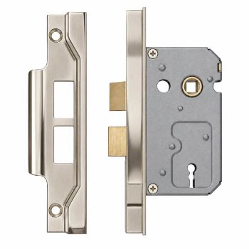 Picture of Easi-T 64mm Rebated Sashlock for Residential Double Doors - LSE5225SN-REB-AC