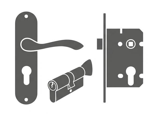 Euro Locking Door Handles