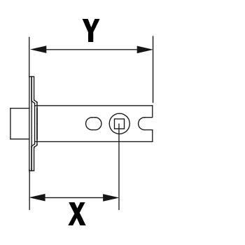 Deadbolt Size Drawing